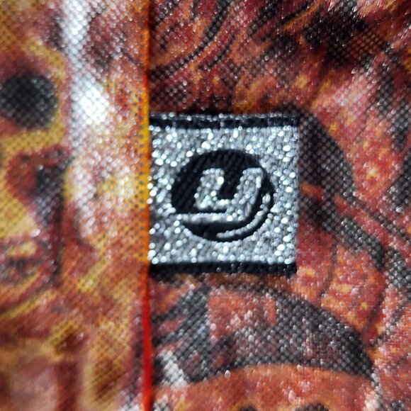 Club YMLA Mens XL "Hot Tuna" Shiny Short Sleeve Button-Up Shirt - Picture 7 of 11